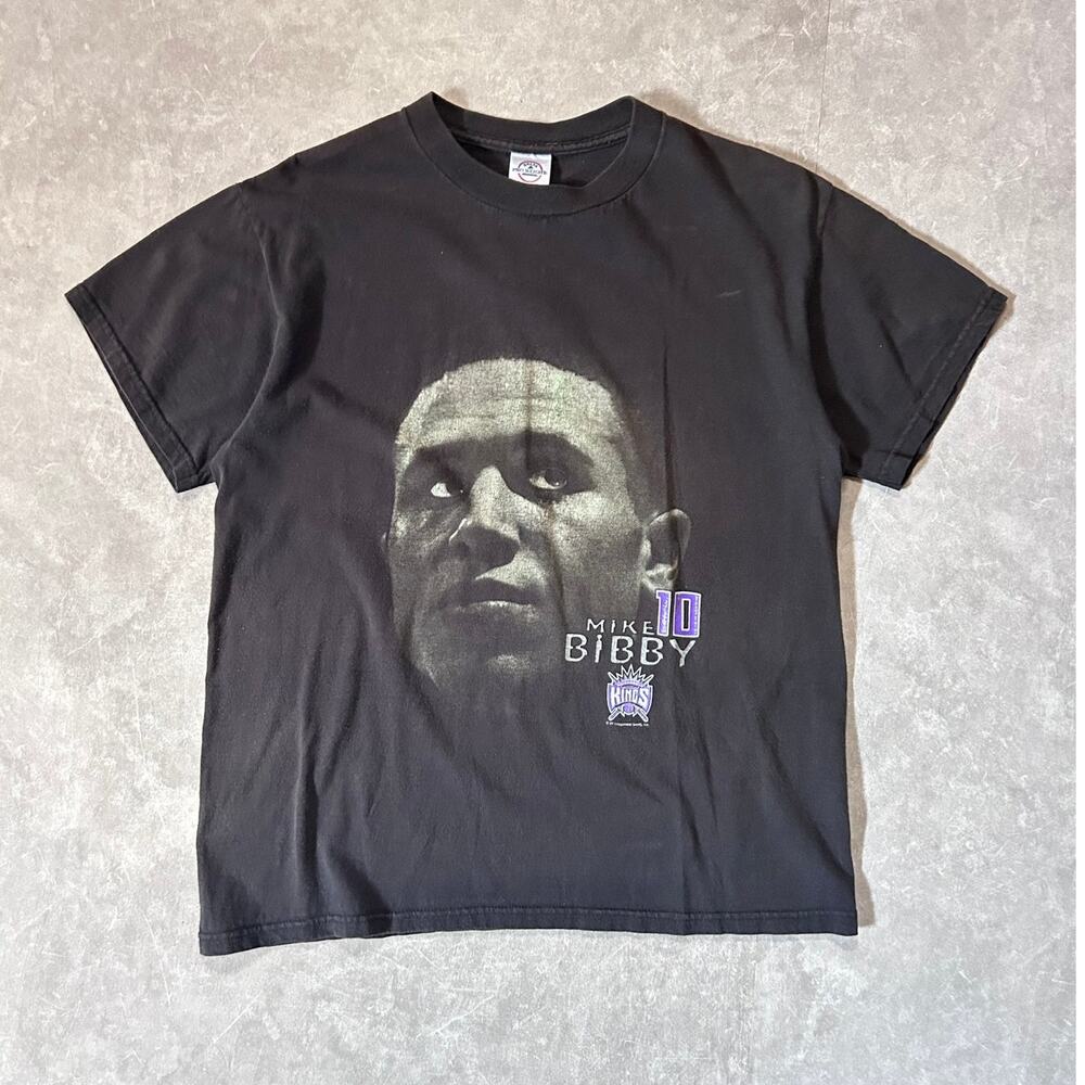 2000s Vintage Sacramento Kings Mike Bibby Black T Shirt -M
